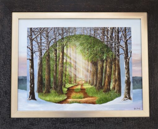 A Light at the End of the Tunnel Original Painting