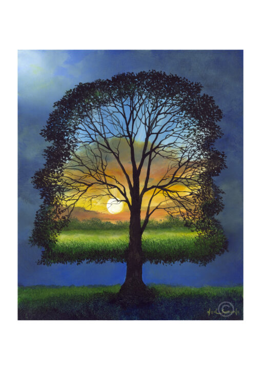 Sunrise in Silhouette Greeting Card